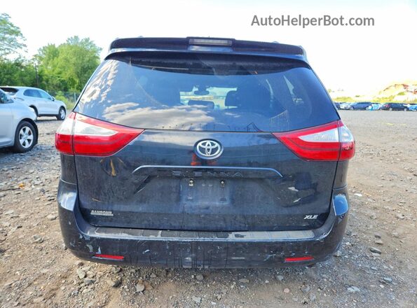 5TDYZ3DC5JS934927 2018 TOYOTA SIENNA Black Вид ззаду