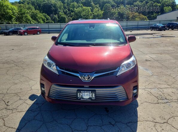 5TDYZ3DC5JS939982 2018 TOYOTA SIENNA Burgundy Widok z przodu