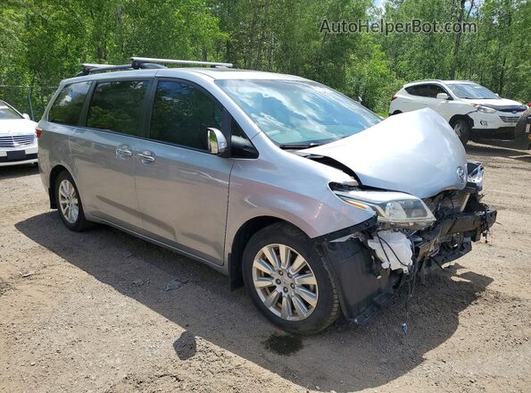 5TDYZ3DC6HS840470 2017 TOYOTA SIENNA Серебряный Передняя правая четверть