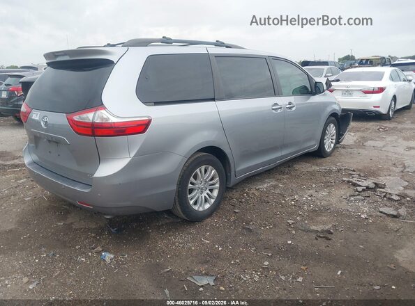 5TDYZ3DC6HS844227 2017 TOYOTA SIENNA Серебряный Задняя правая четверть
