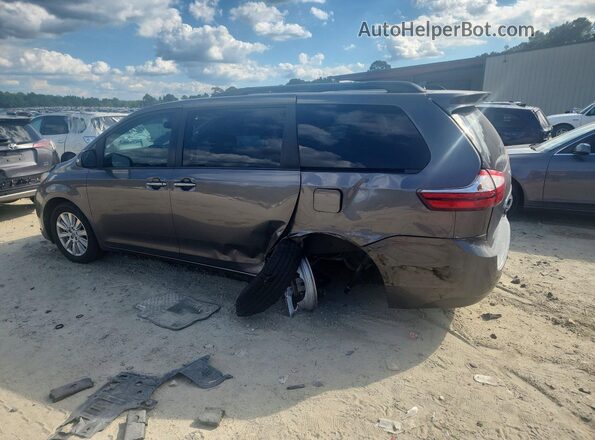 5TDYZ3DC8HS852569 2017 TOYOTA SIENNA Gray Rear left