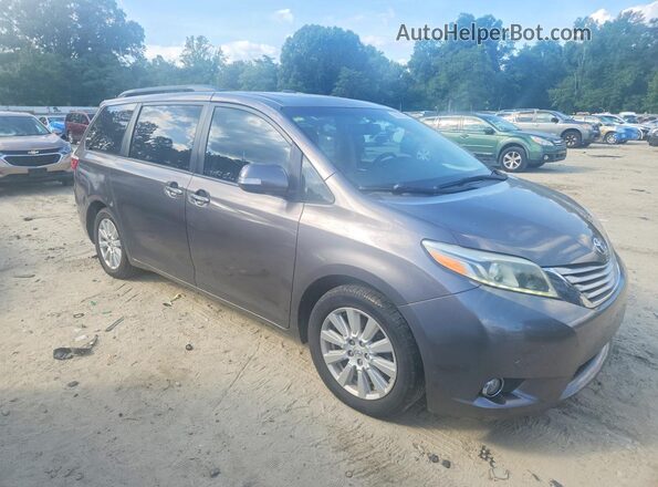 5TDYZ3DC8HS852569 2017 TOYOTA SIENNA Gray Front right