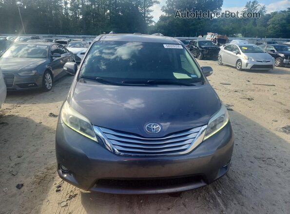 5TDYZ3DC8HS852569 2017 TOYOTA SIENNA Gray Front view