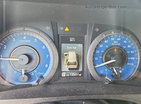 5TDYZ3DC8HS852569 2017 TOYOTA SIENNA Gray Instrument cluster view