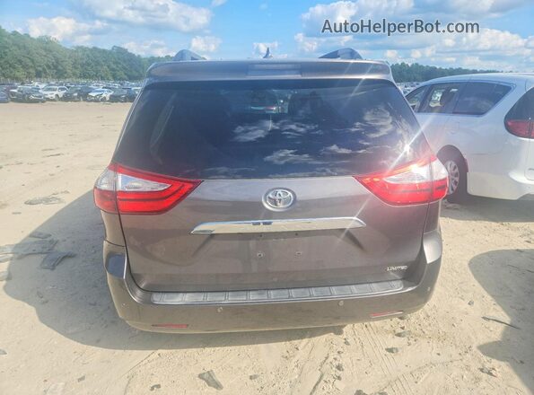 5TDYZ3DC8HS852569 2017 TOYOTA SIENNA Gray Rear view