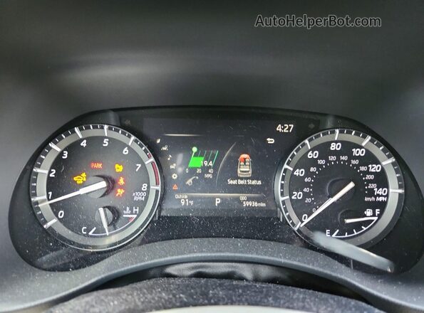 5TDYZRAHXLS000557 2020 TOYOTA HIGHLANDER Black Vista del cuadro de instrumentos