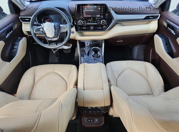 5TDYZRAHXLS000557 2020 TOYOTA HIGHLANDER Black Vista del salpicadero