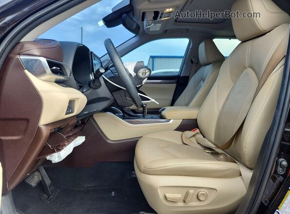 5TDYZRAHXLS000557 2020 TOYOTA HIGHLANDER Black Vista interior delantera