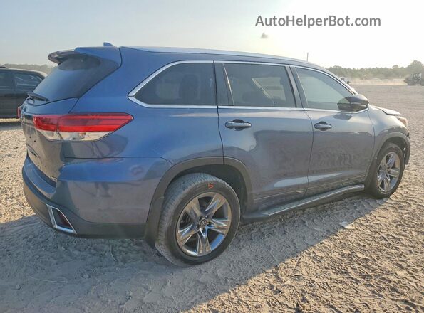 5TDYZRFH2JS234875 2018 TOYOTA HIGHLANDER Blue Tył prawy