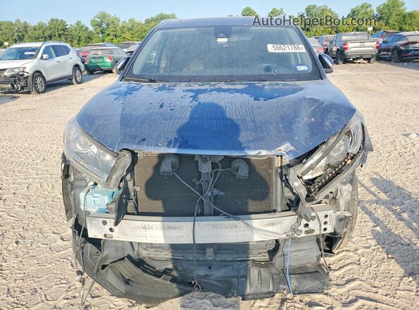 5TDYZRFH2JS234875 2018 TOYOTA HIGHLANDER Blue Widok z przodu