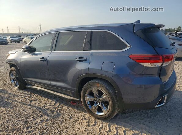5TDYZRFH2JS234875 2018 TOYOTA HIGHLANDER Blue Tył lewy