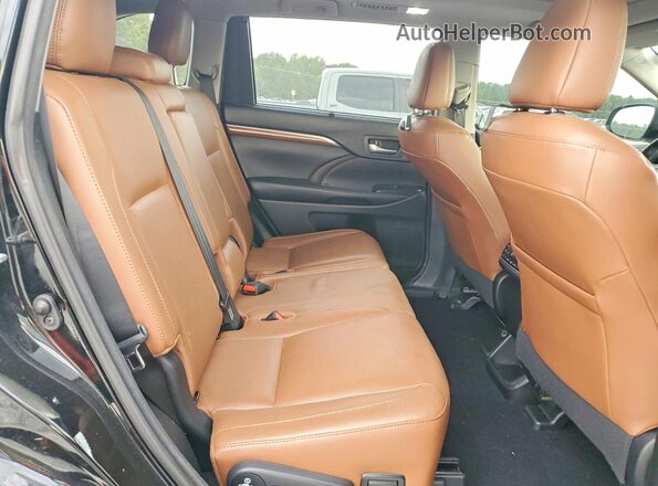 5TDYZRFH8JS276855 2018 TOYOTA HIGHLANDER Black უკანა სალონის ხედი