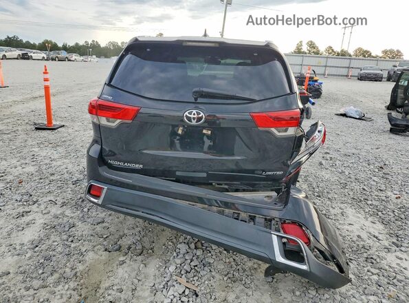 5TDYZRFH8JS276855 2018 TOYOTA HIGHLANDER Black უკანა ხედი