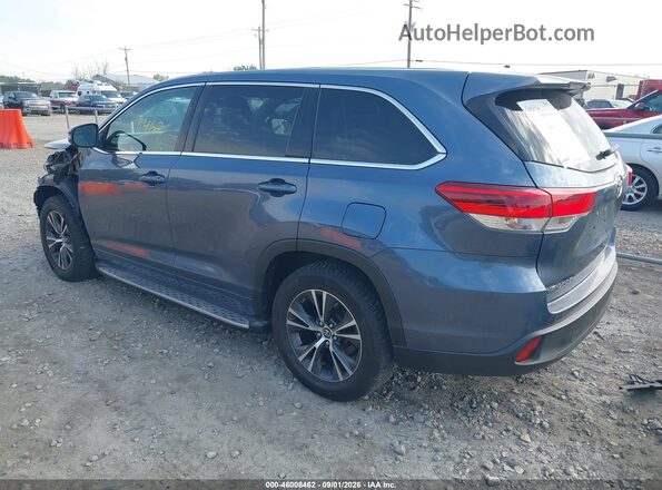 5TDZARFH2JS035773 2018 TOYOTA HIGHLANDER Blue Rear left
