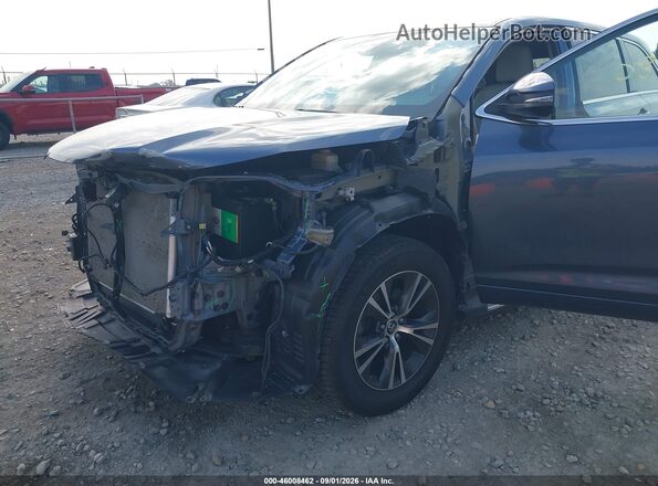 5TDZARFH2JS035773 2018 TOYOTA HIGHLANDER Blue 