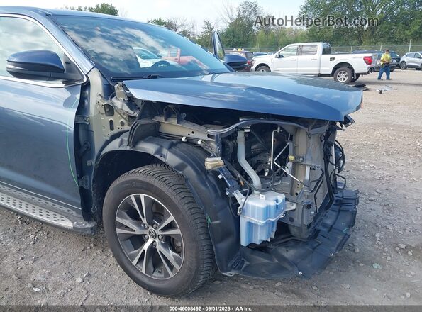 5TDZARFH2JS035773 2018 TOYOTA HIGHLANDER Blue 