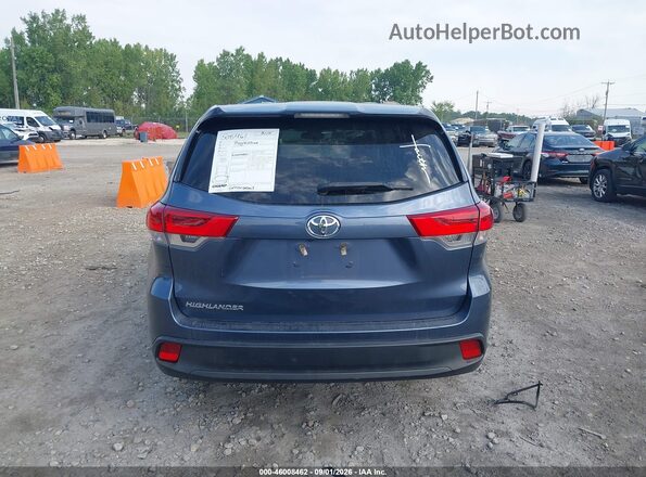 5TDZARFH2JS035773 2018 TOYOTA HIGHLANDER Blue 