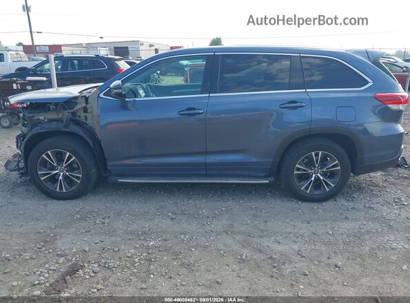 5TDZARFH2JS035773 2018 TOYOTA HIGHLANDER Blue 