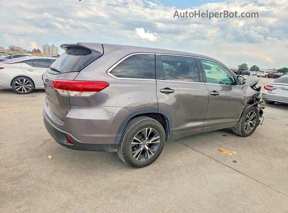 5TDZARFH6JS035338 2018 TOYOTA HIGHLANDER Charcoal Tył prawy