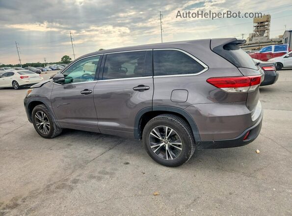 5TDZARFH6JS035338 2018 TOYOTA HIGHLANDER Charcoal Tył lewy