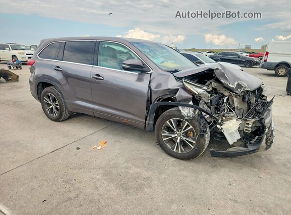 5TDZARFH6JS035338 2018 TOYOTA HIGHLANDER Charcoal Przód prawy