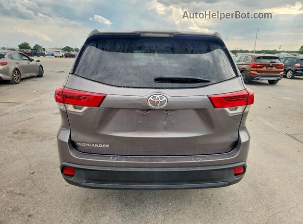 5TDZARFH6JS035338 2018 TOYOTA HIGHLANDER Charcoal Widok z tyłu