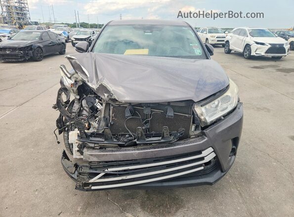 5TDZARFH6JS035338 2018 TOYOTA HIGHLANDER Charcoal Widok z przodu