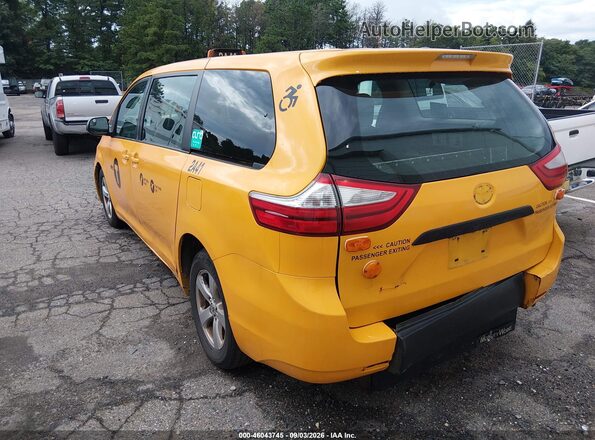 5TDZK3DC8GS695746 2016 TOYOTA SIENNA Yellow Rear left