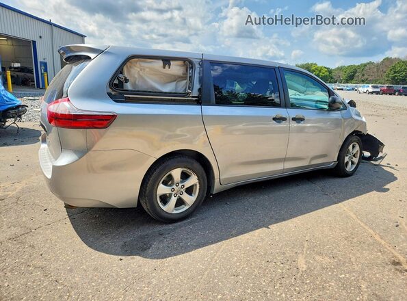 5TDZK3DC8GS695780 2016 TOYOTA SIENNA Silver Rear right