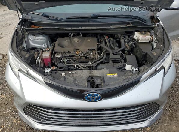 5TDZRKEC7MS005551 2021 TOYOTA SIENNA Silver Շարժիչի բաժամունքի տեսք