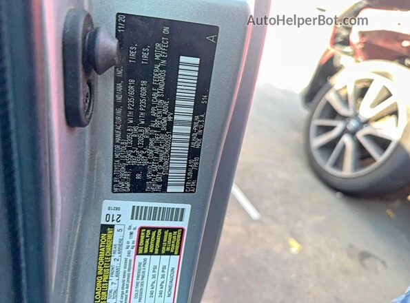 5TDZRKEC7MS005551 2021 TOYOTA SIENNA Silver VIN կոդի պիտակի տեսք