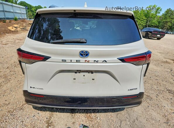 5TDZSKFC4SS156637 2025 TOYOTA SIENNA White უკანა ხედი