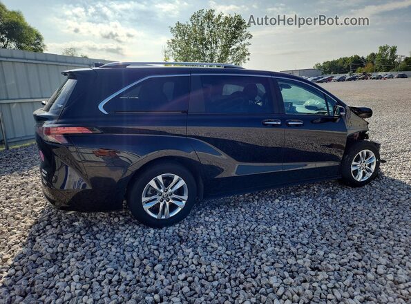 5TDZSKFC8RS118564 2024 TOYOTA SIENNA Black უკანა მარჯვენა