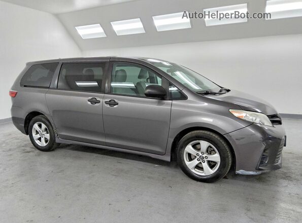 5TDZZ3DC0LS042477 2020 TOYOTA SIENNA Gray Передня права чверть
