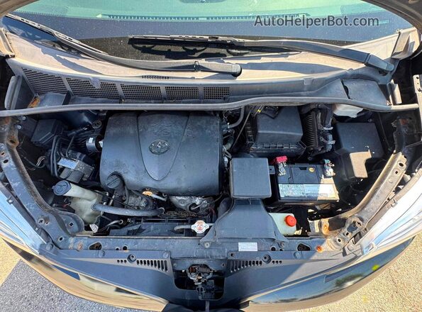 5TDZZ3DCXLS083327 2020 TOYOTA SIENNA Black Dashboard view
