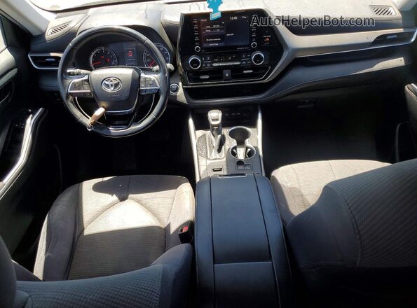 5TDZZRAH6LS009633 2020 TOYOTA HIGHLANDER Silver Вид панелі приладів