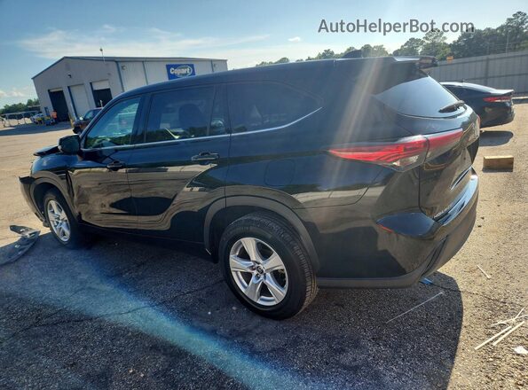5TDZZRAH9MS073537 2021 TOYOTA HIGHLANDER Black Trasero izquierdo