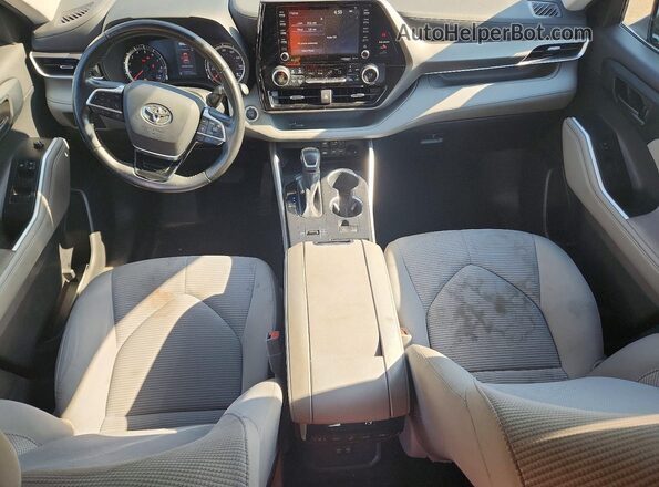 5TDZZRAH9MS073537 2021 TOYOTA HIGHLANDER Black Vista del salpicadero