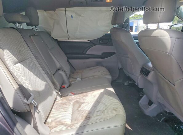 5TDZZRFH0JS247001 2018 TOYOTA HIGHLANDER Gray Սալոնի հետևի տեսք