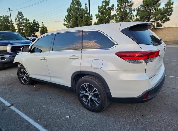 5TDZZRFH6KS303394 2019 TOYOTA HIGHLANDER White Trasero izquierdo