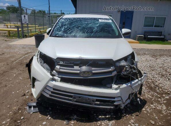 5TDZZRFH9JS235123 2018 TOYOTA HIGHLANDER White Դիմացի տեսք