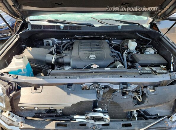 5TFBY5F1XMX979148 2021 TOYOTA TUNDRA Charcoal Rear interior view