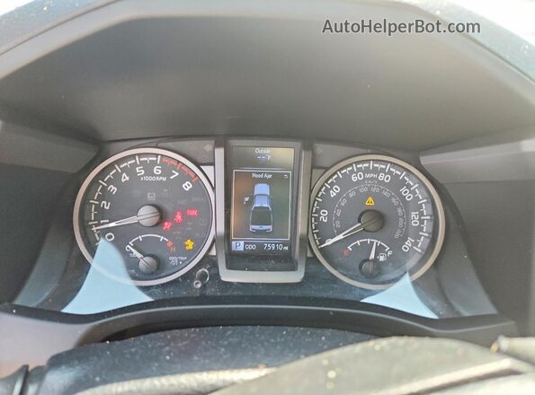 5TFCZ5AN7LX231841 2020 TOYOTA TACOMA Gray ხელსაწყოთა პანელის ხედი