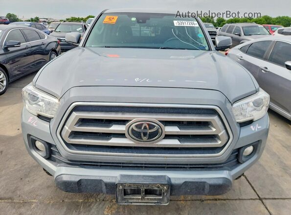 5TFCZ5AN8MX262064 2021 TOYOTA TACOMA Серый Вид спереди