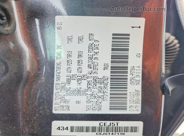 5TFDY5F19MX037827 2021 TOYOTA TUNDRA Gray Engine compartment view