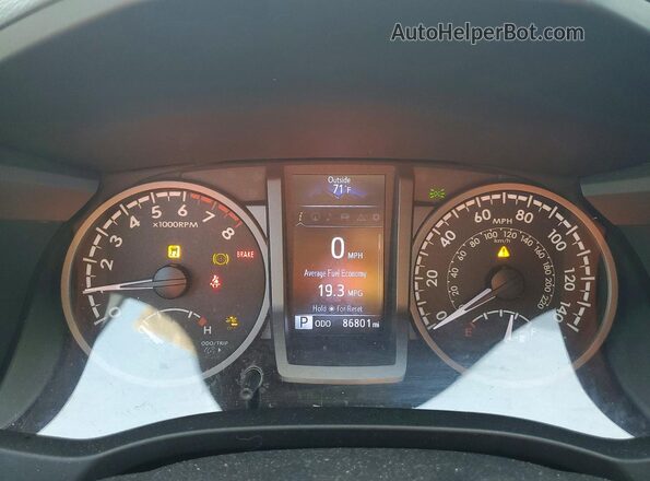 5TFDZ5BN1LX047112 2020 TOYOTA TACOMA Gray Instrument cluster view