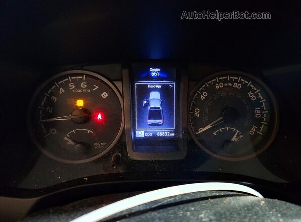 5TFDZ5BN2GX011211 2016 TOYOTA TACOMA Tan Instrument cluster view