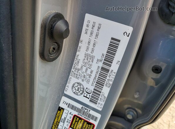 5TFDZ5BN4MX062995 2021 TOYOTA TACOMA Silver Շարժիչի բաժամունքի տեսք