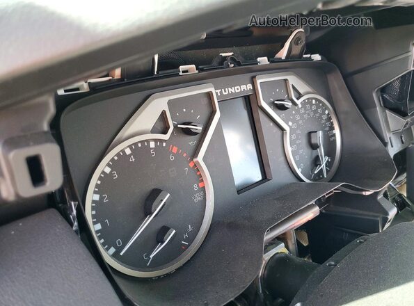 5TFJA5DB0PX121106 2023 TOYOTA TUNDRA White Вид щитка приладів