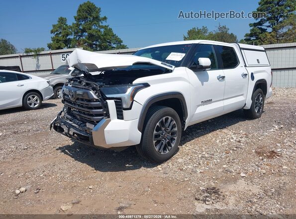 5TFJC5AB5SX004080 2025 TOYOTA TUNDRA HYBRID White Առջևի ձախ երեք քառորդ տեսարան